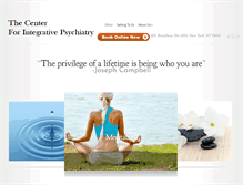 Tablet Screenshot of integrativepsychiatrynyc.com